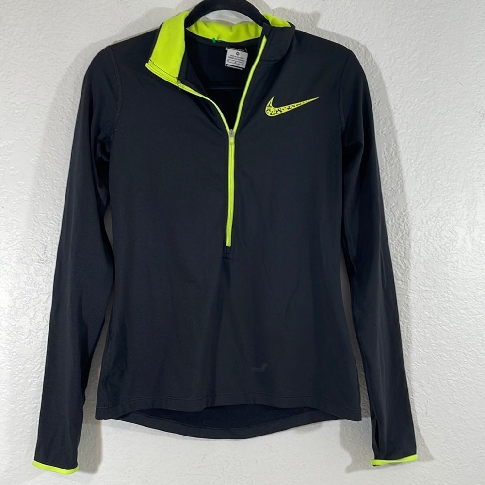 NIKE Dri-Fit Pro Warm 1/2 Zip Long Sleeve Training Jacket Size Medium